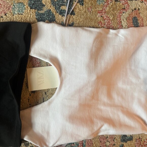 NWT: Two Zara Halter Tops (Black & White) - Picture 13 of 15